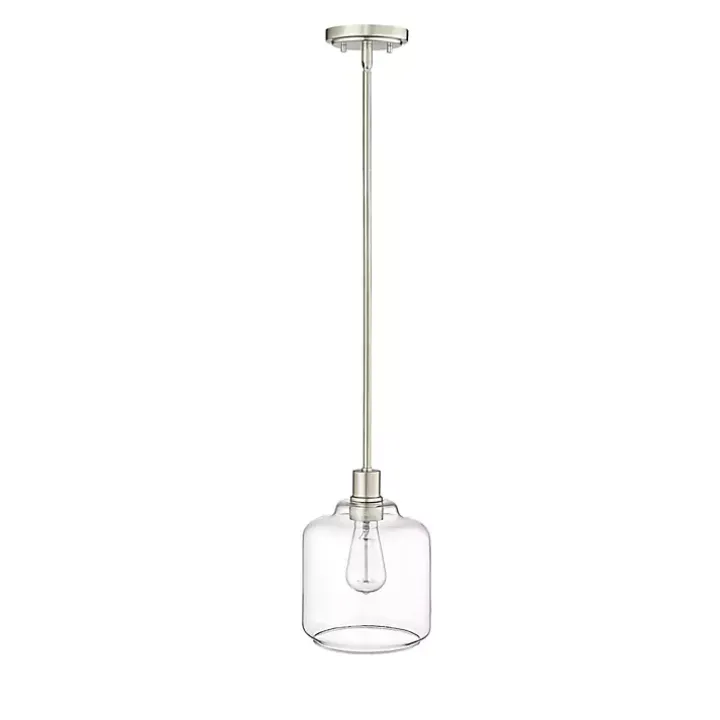 Asheville Silver Glass Globe Pendant Light