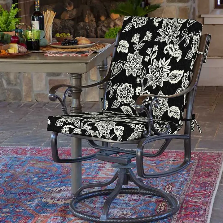 Ashland Jacobean Luxe Outdoor Dining Chair Cushion