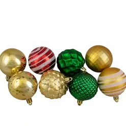 Assorted Shatterproof Ornaments, Set of 75