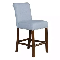 Aubrey Blue Upholstered 2-pc. Counter Stool Set