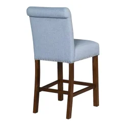 Aubrey Blue Upholstered 2-pc. Counter Stool Set