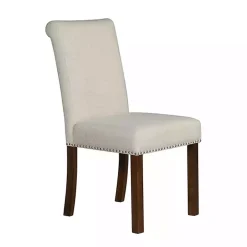 Aubrey Natural Upholstered 2-pc. Dining Chair Set