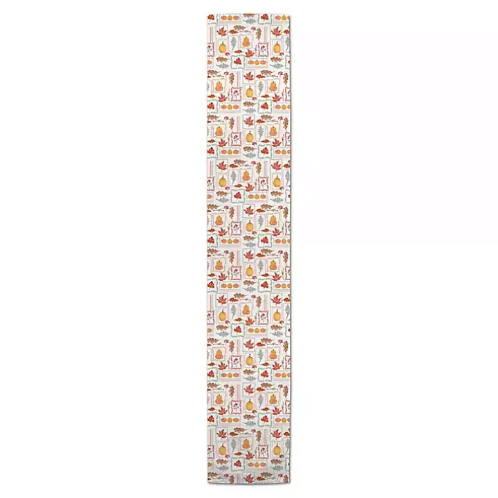 Autumn Patchwork Table Runner, 90 in.