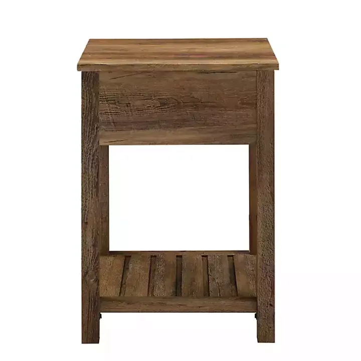 Barnwood Country Accent Table