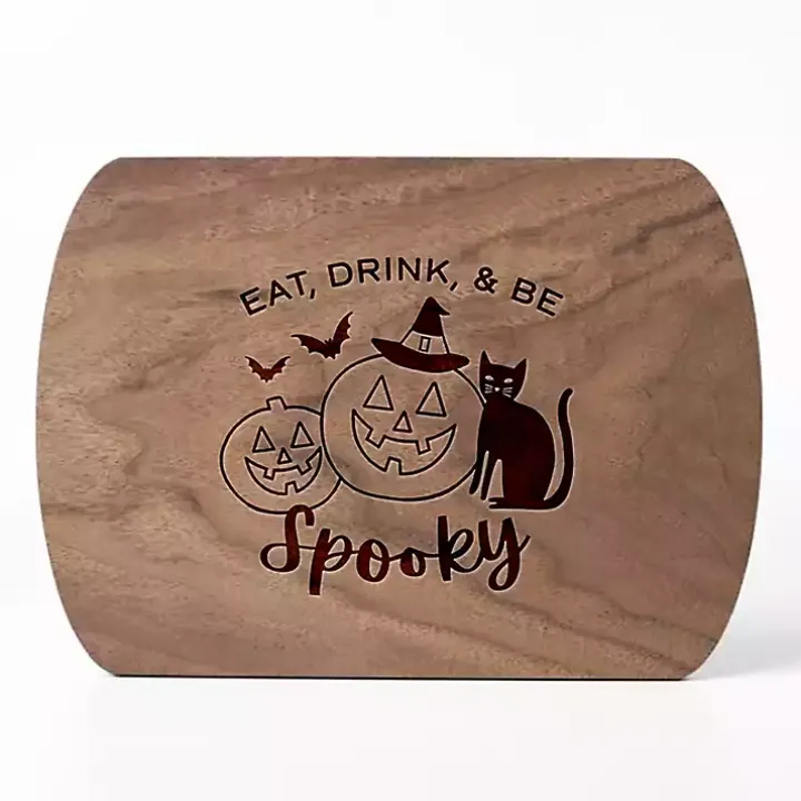 Be Spooky Walnut Halloween Cutting Board