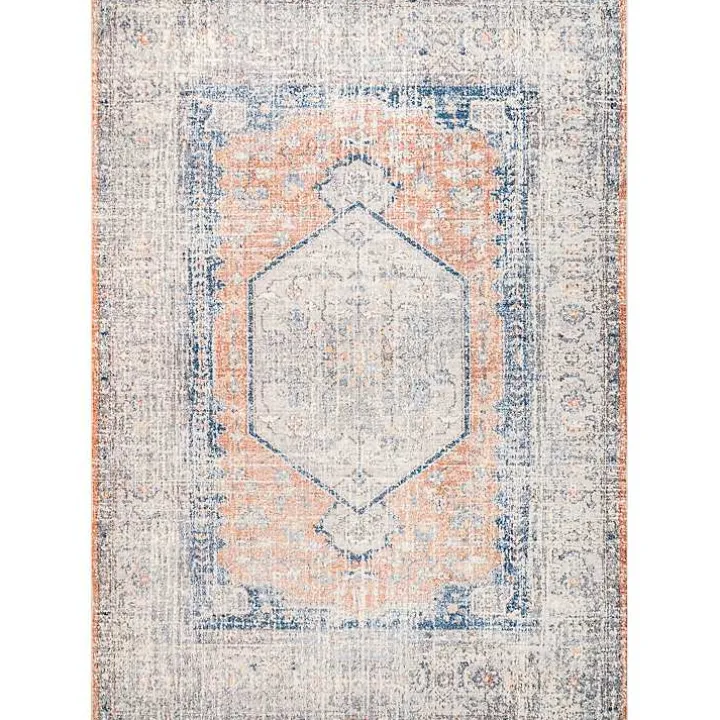 Bea Distressed Vintage Washable Area Rug, 8x10