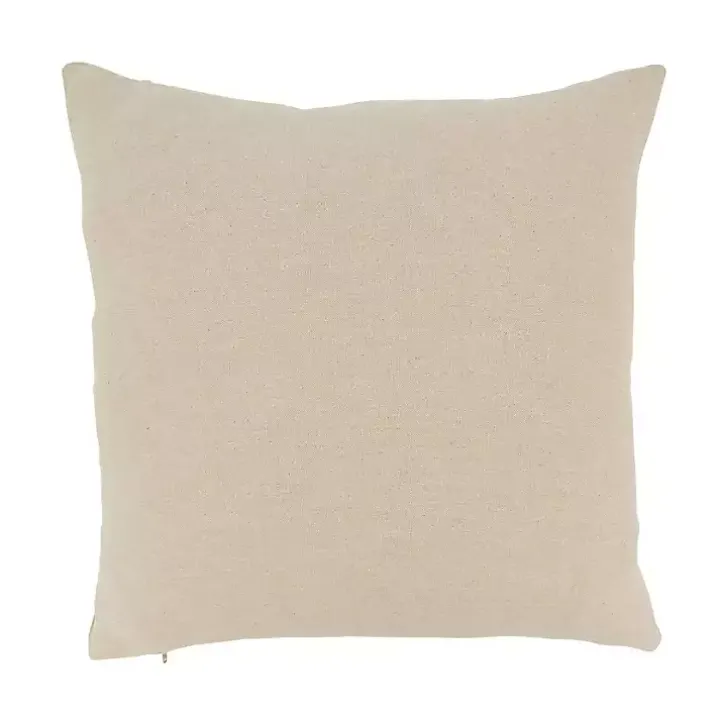 Beachy Daydreams Embroidered Throw Pillow