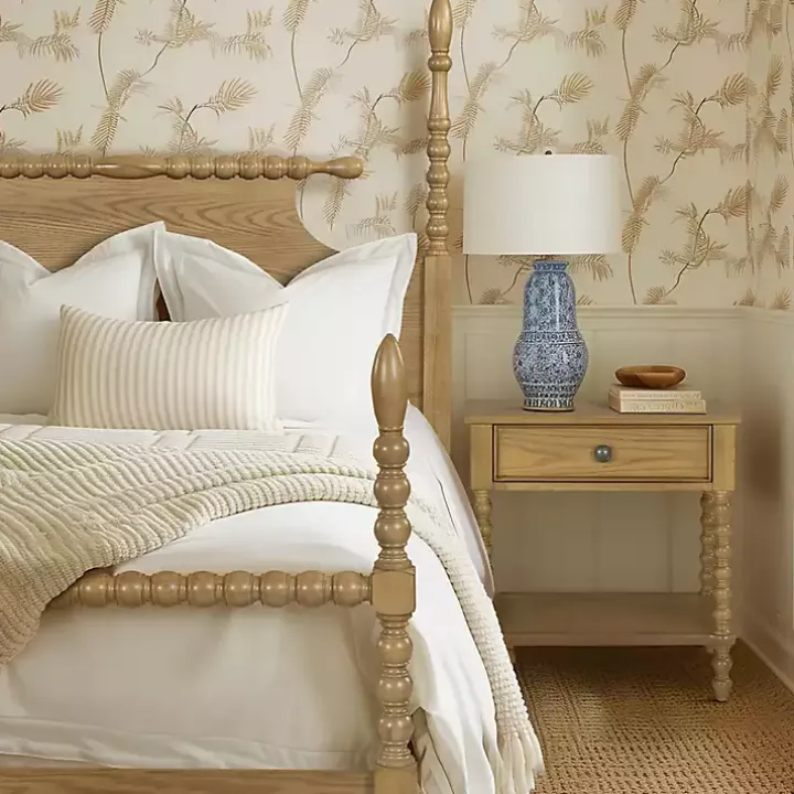 Beckett Camel Oak Wood Nightstand