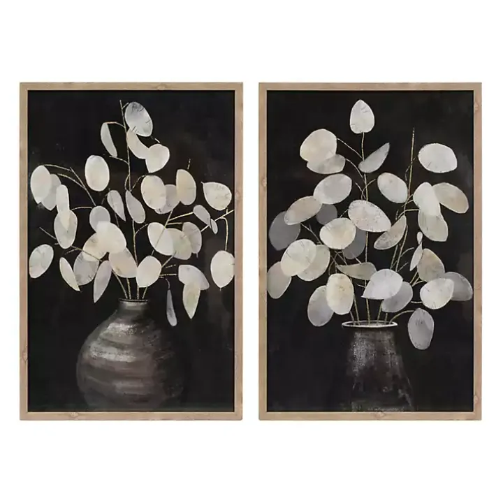 Beige Eucalyptus Framed Art Prints