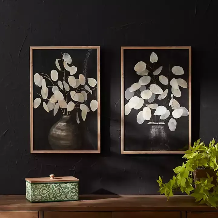 Beige Eucalyptus Framed Art Prints