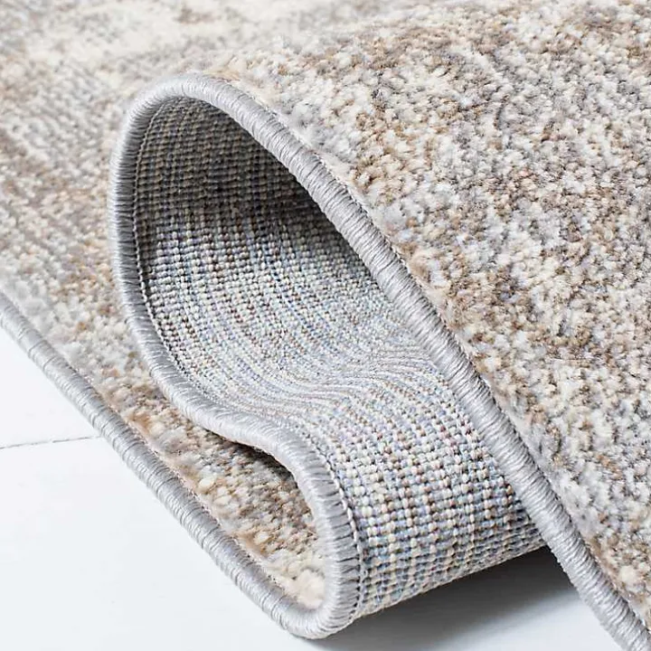 Beige Madison Abstract Area Rug, 5x7