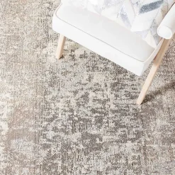 Beige Madison Abstract Area Rug, 5x7