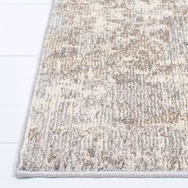 Beige Madison Abstract Runner, 2x8