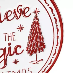 Believe in Magic of Christmas Ornament Wall Plaque