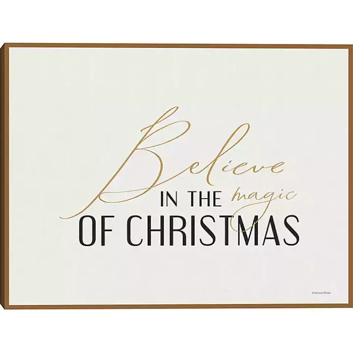 Believe in the Magic Framed Canvas Art Print