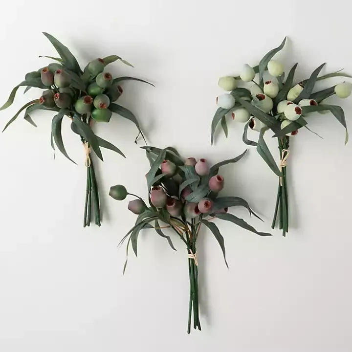 Berry Pod Stems, Set of 3