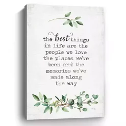 Best Things in Life Canvas Art Print, 24x36 in.