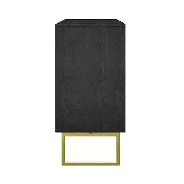 Black & Ivory Sunburst 4-Door Sideboard