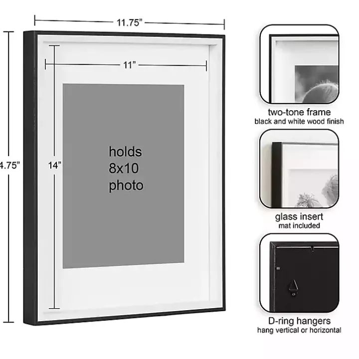 Black & White Gibson 4-pc. Gallery Wall Frame Set