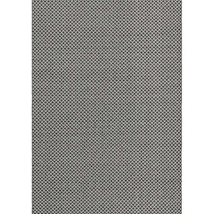 Black & White Trellis Indoor/Outdoor Rug, 4x6