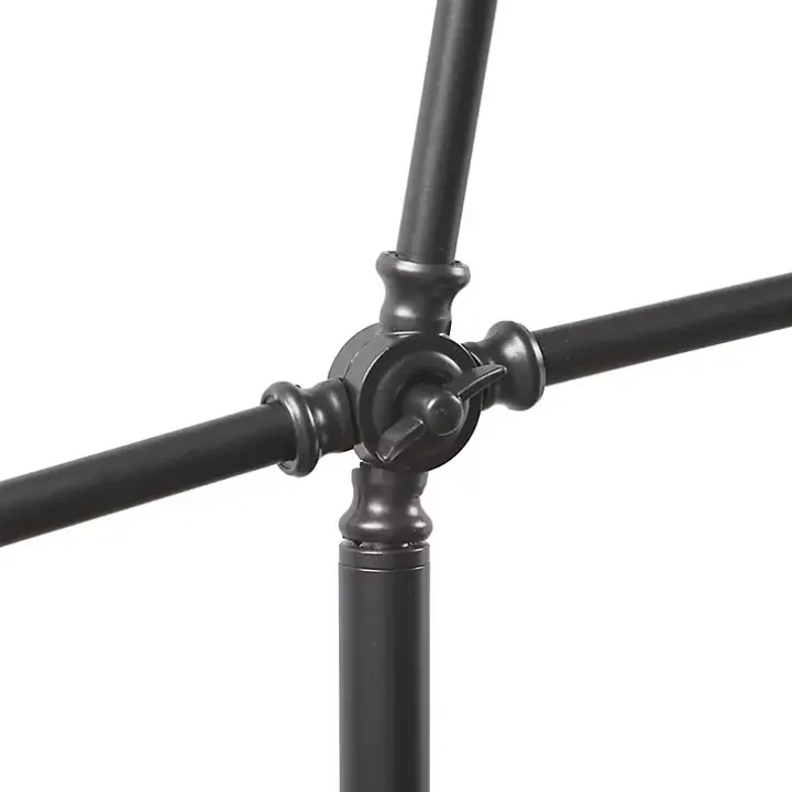 Black Adjustable Arm Modern Floor Lamp