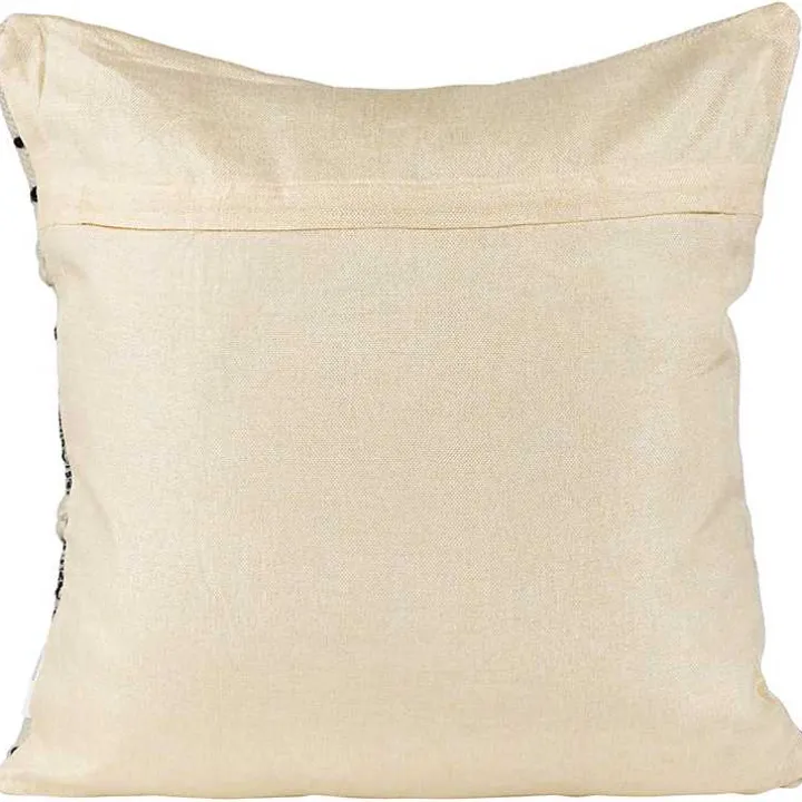Black and Cream Twisted Indoor/Outdoor Pillow