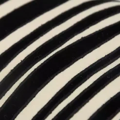 Black and Natural Wave Lumbar Pillow