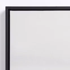 Black and White Abstract Framed Canvas Art Print
