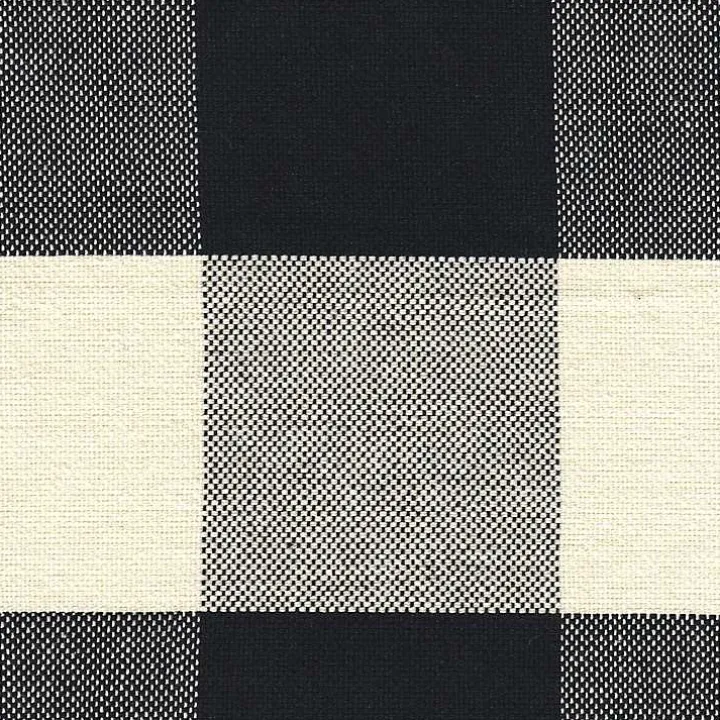 Black and White Buffalo Check Counter Stool