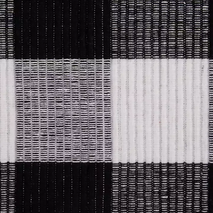 Black and White Buffalo Check Placemats, Set of 6