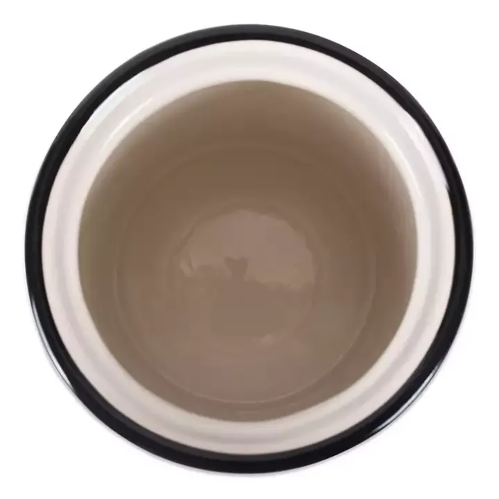 Black and White Ceramic Canister