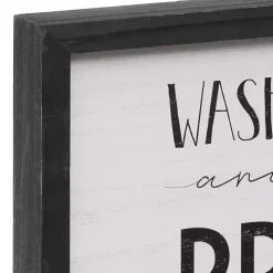 Black and White Jesus and Germs Plaque