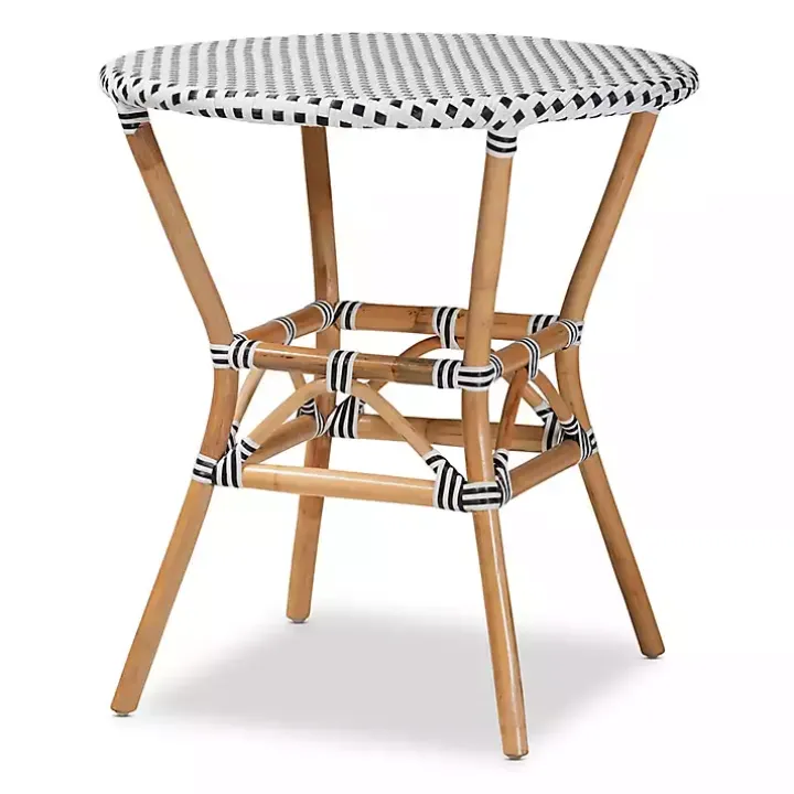Black and White Woven 5-pc. Dining Set