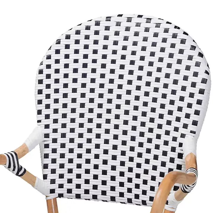 Black and White Woven 5-pc. Dining Set