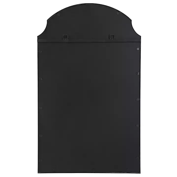 Black Arched Scallop Edge Wall Mirror