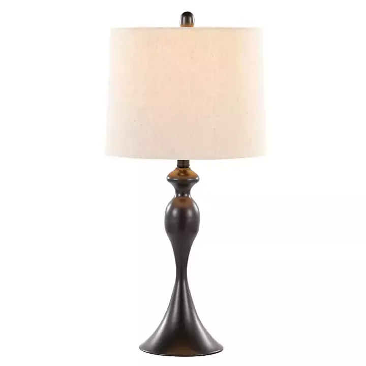 Black Ashland Table Lamps, Set of 2