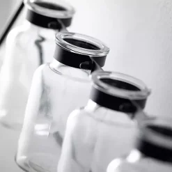 Black 4-Bottle Runner Vase