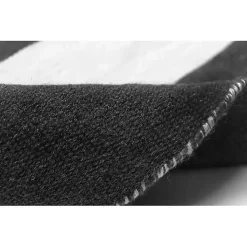 Black Cabana Stripe Indoor/Outdoor Area Rug, 8x11