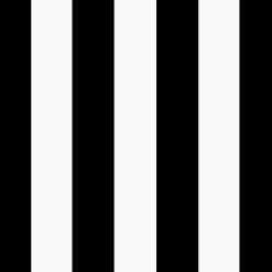 Black Cabana Stripe Outdoor Seat Cushion