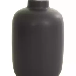 Black Ceramic Contemporary Vases, Set of 3