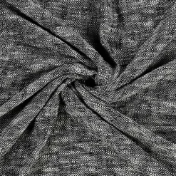 Black Chambray Fringe Throw