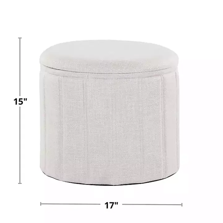 Black Collapsible Storage Ottoman