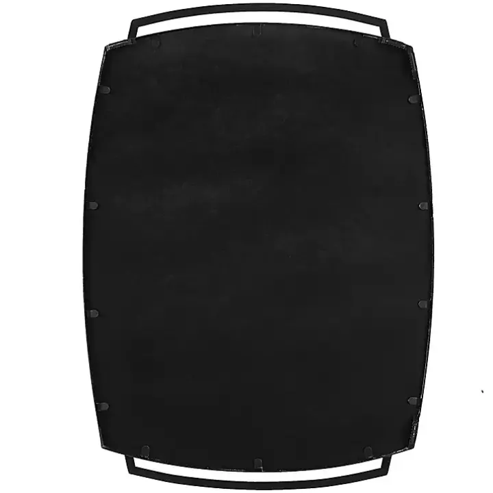 Black Curved Overlapping Wall Mirror