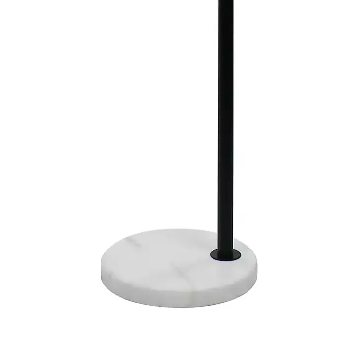 Black Downbridge Marble Base Floor Lamp