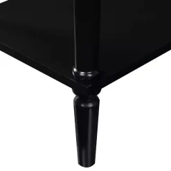 Black French Country Single Drawer Accent Table