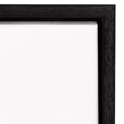 Black Haunted House Framed Canvas Print