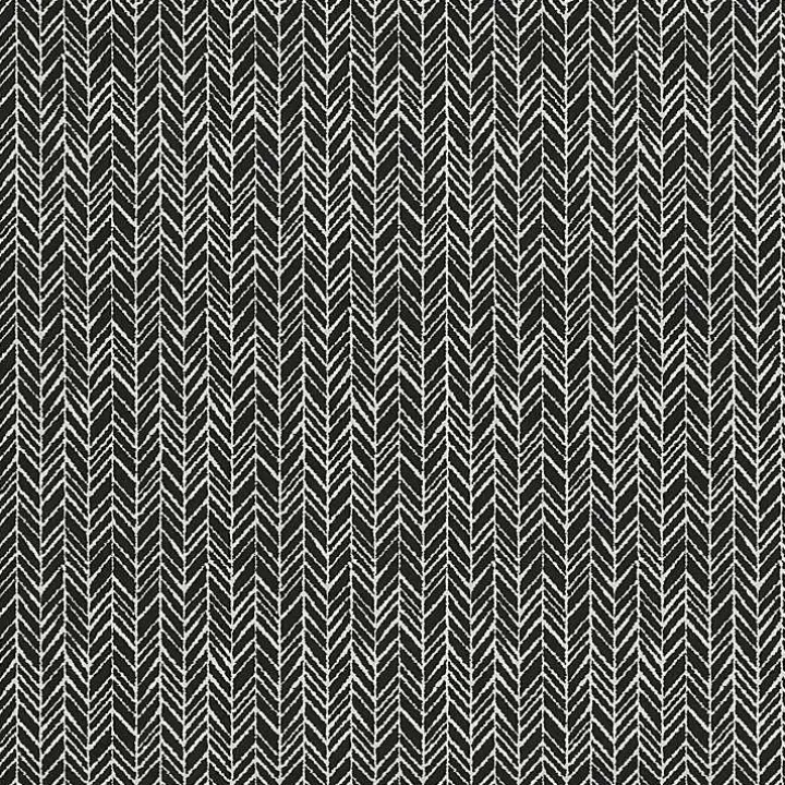 Black Herringbone Outdoor Lumbar Pillows, Set of 2