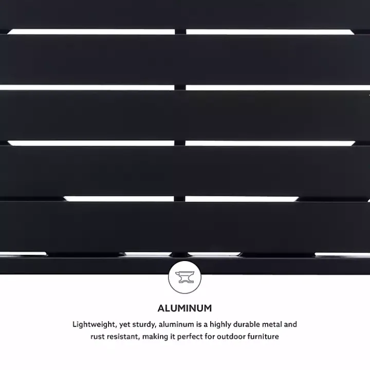 Black Holland Outdoor Side Table