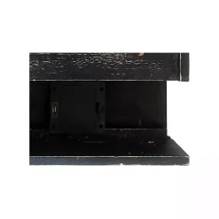 Black LED Floating Shelf with Remote, 7 in.