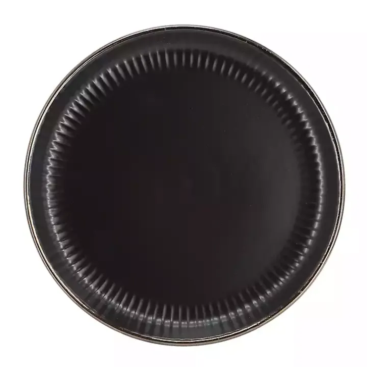 Black Leo Stoneware 16-pc. Dinnerware Set